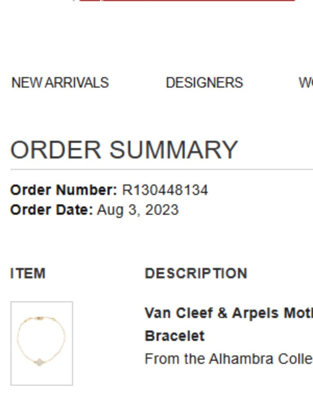 Van Cleef 18K Yellow Gold Mother of Pearl Sweet Alhambra Bracelet - Picture 8 of 8